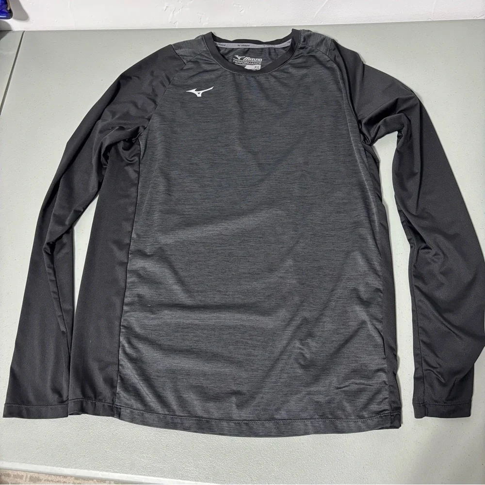 Youth Mizuno Alpha Stretch Long Sleeve Base Layer Shirt Athletic Boys XL